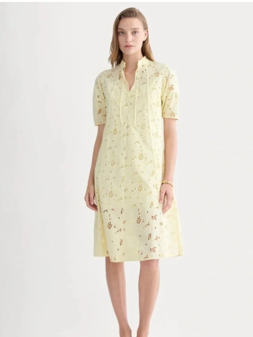 Everlane eyelet midi dress, S, NWT